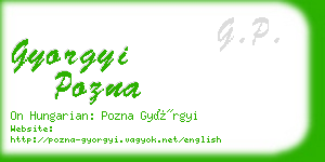 gyorgyi pozna business card